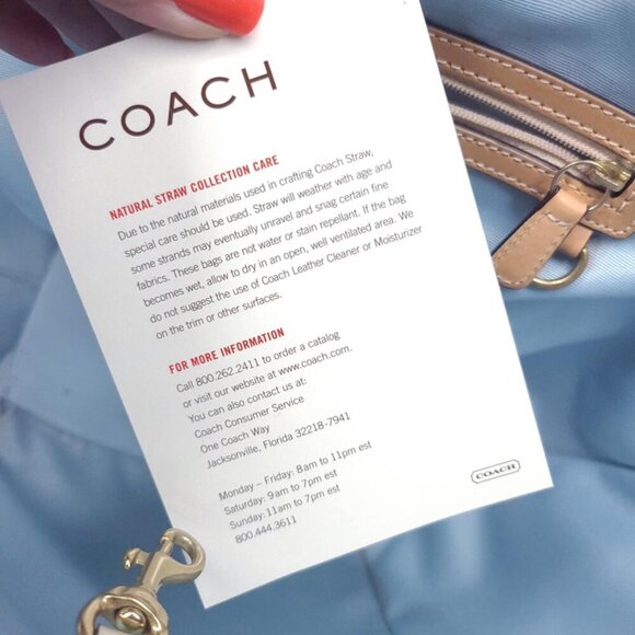 Vintage COACH Legacy Multicolor Straw Basket and gold Turnlock Wallet Set - Picture 4 of 14